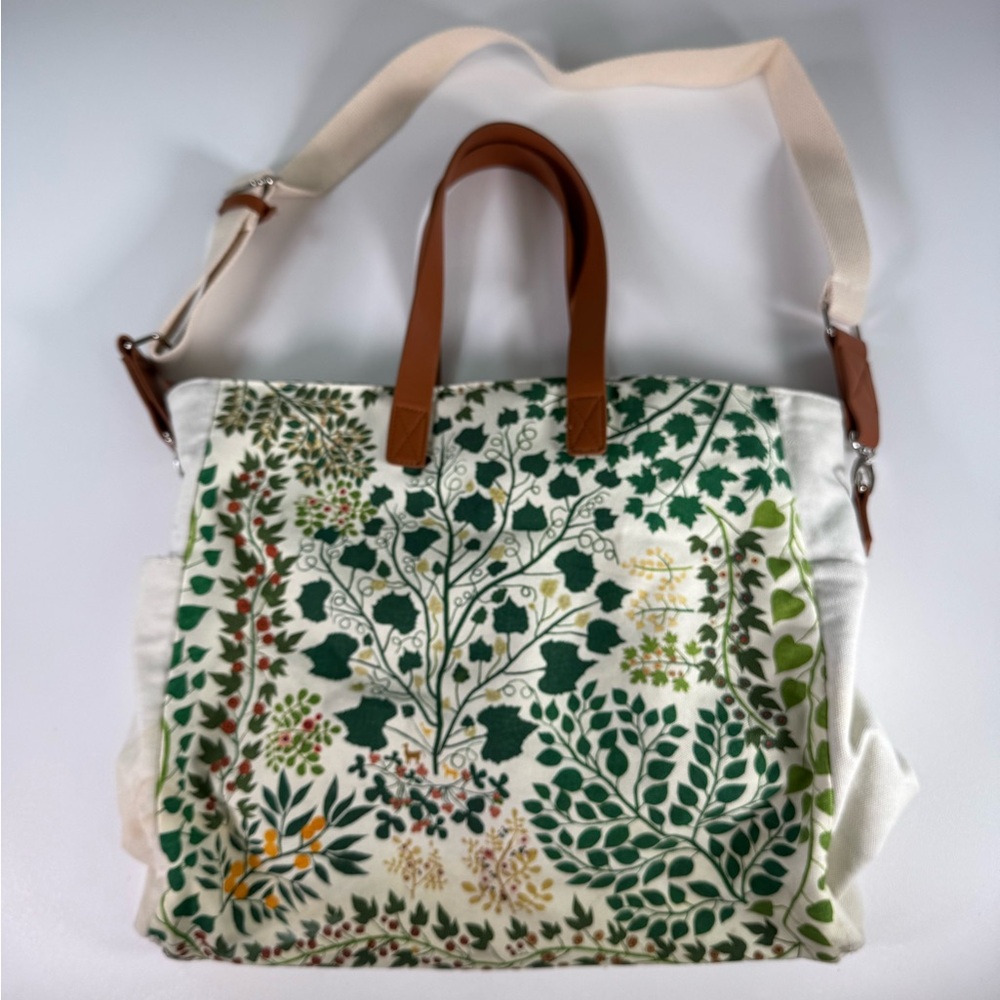 Metropolitan Museum of Art Tree of Life Botanical Tote Bag with Leather Handles